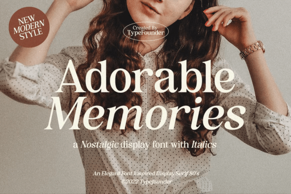 Adorable Memories: A Nostalgic Typeface for Branding