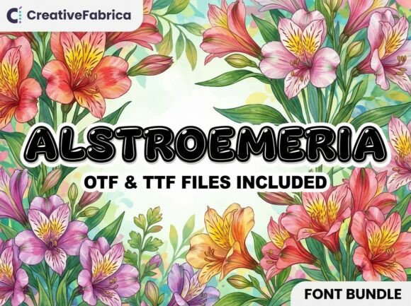Alstroemeria: A Vibrant Display Font for Branding