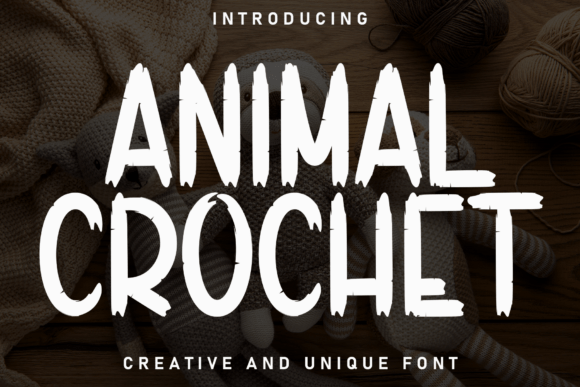Animal Crochet Font for Handmade Brands