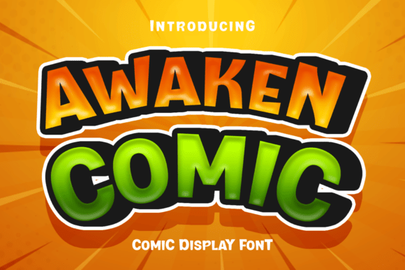 Awaken Comic Typeface for Modern Web Design
