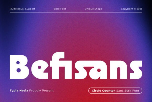 Befisans: A Bold Retro Sans Serif Typeface for Branding