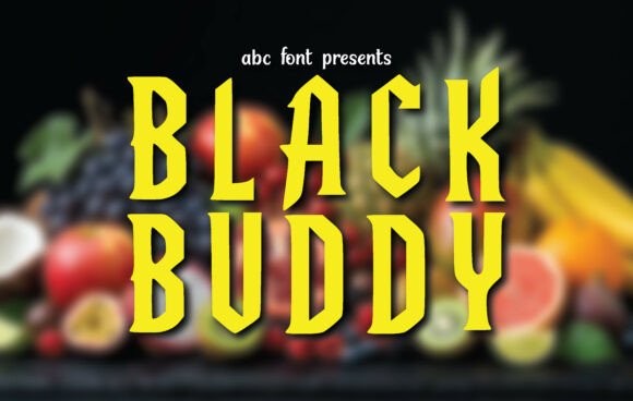 Black Buddy: A Bold Display Typeface for Editors