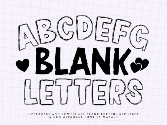 Blank Letters: A Playful Display Font for Makers