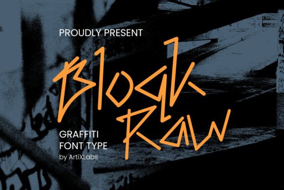 Block Raw: The Graffiti Display Font for Bold Campaigns