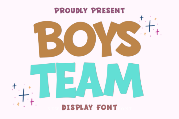 Boys Team: A Festive Display Font for Holiday Campaigns