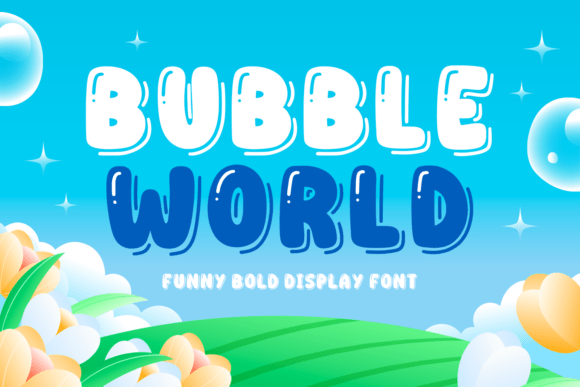 Bubble World Font for Crafters & Sellers