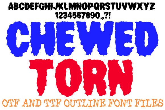 Chewed Torn: The Aggressive Display Font for Bold Designs