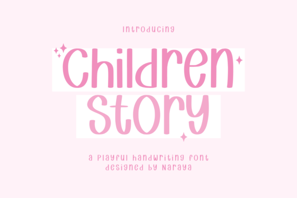 Children Story Font for Handmade Makers