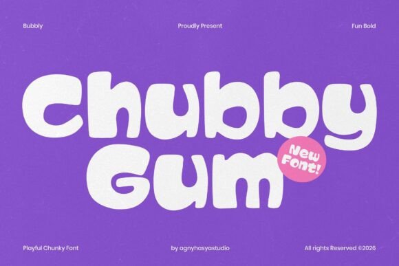 Chubby Gum Typeface for Bold Web Design