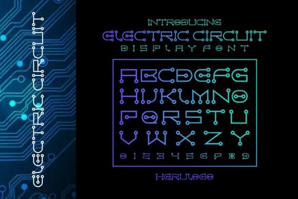Circuit Electric: A Futuristic Display Font for Tech Campaigns