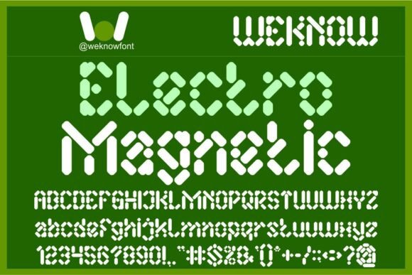 Electro Magnetic: A Futuristic Display Font for Modern Editorial Design