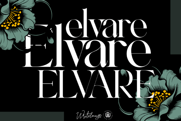 Elvare: A Luxury Serif Typeface for Elegant Editorial Design