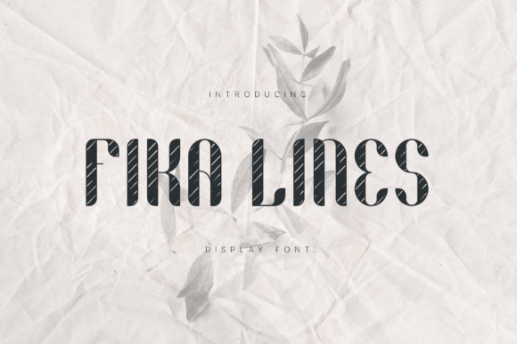 Fika Lines: A Sophisticated Display Font for Modern Campaigns