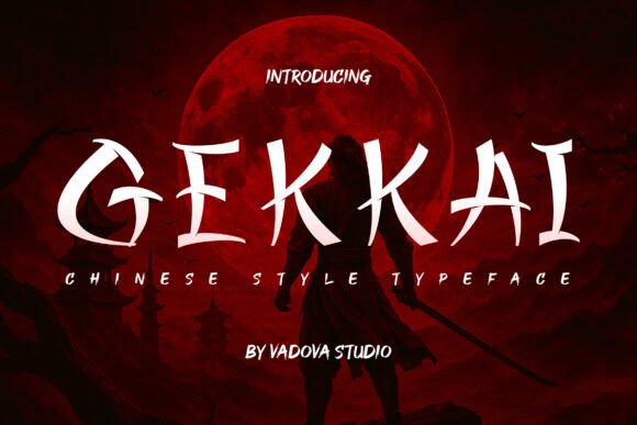 Gekkai: A Bold Chinese-Style Display Font