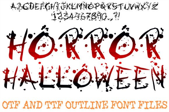 Horror Halloween Font Review for Makers