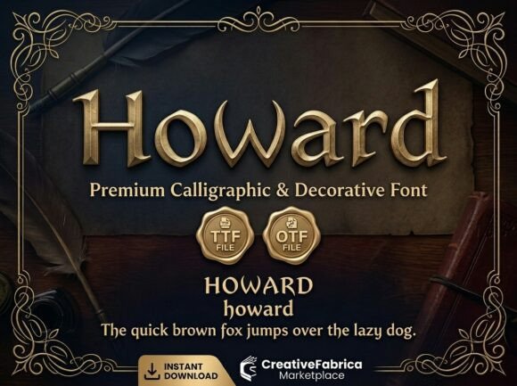 Howard Typeface for Elegant Editorial Design