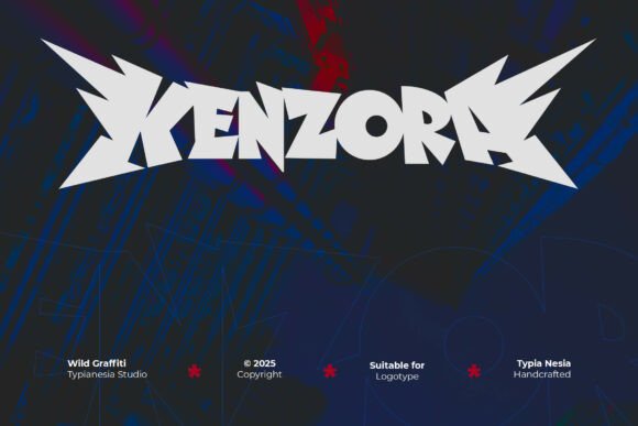 Kenzora: The Bold Graffiti Typeface for Modern Brands