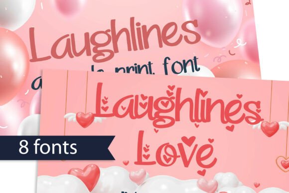 Laughlines: A Cheerful Handwritten Display Font