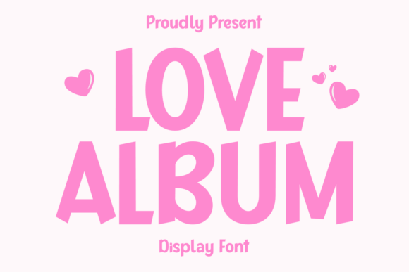 Love Album Font for Festive Editorial Design