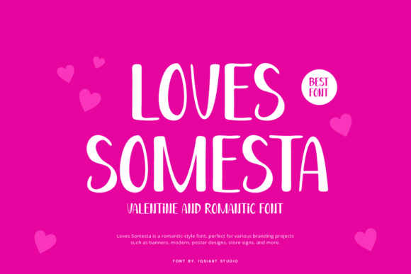 Loves Somesta: The Romantic Display Font for Creators