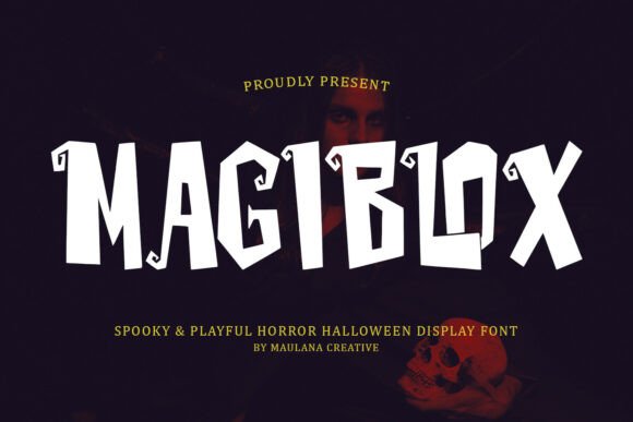 Magiblox Font: A Spooky Display Type for Creative Projects