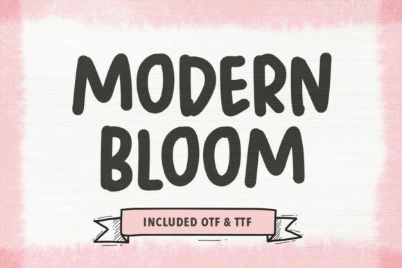Modern Bloom Typeface for Bold Maker Designs