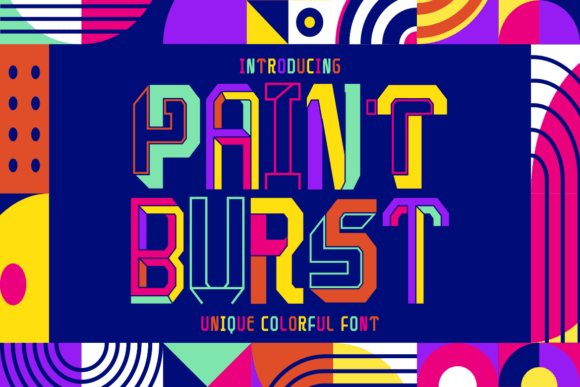 Paint Burst Typeface for Bold Digital Campaigns