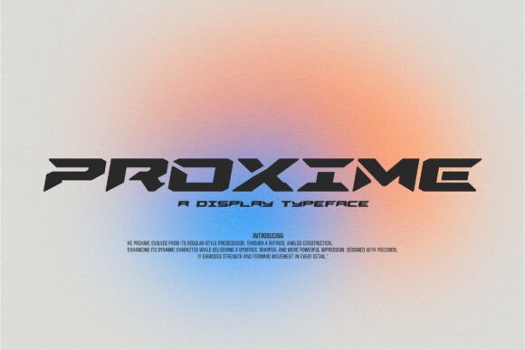 Proxime Oblique Typeface for Modern Makers