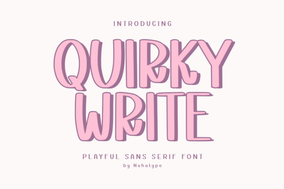 Quirky Write Font for Handmade Makers