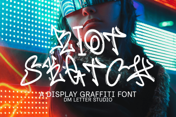 Riot Sketch Font for Handmade Product Branding