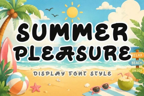 Summer Pleasure: A Playful Display Font for Editors