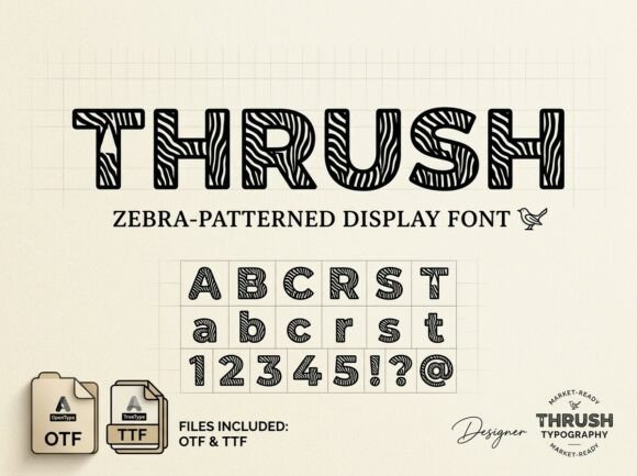 Thrush Display Font for Bold Creative Projects