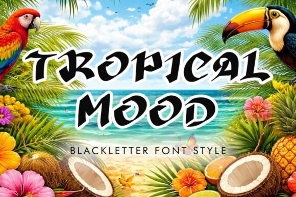 Tropical Mood: A Unique Display Font for Elegant Branding