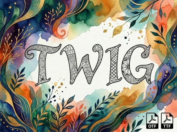 Twig: A Hand-Drawn Serif Font for Makers
