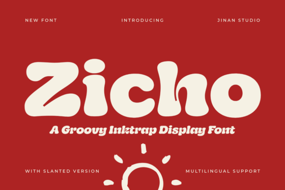 Zicho: A Bold Retro Display Font for Modern Web Design